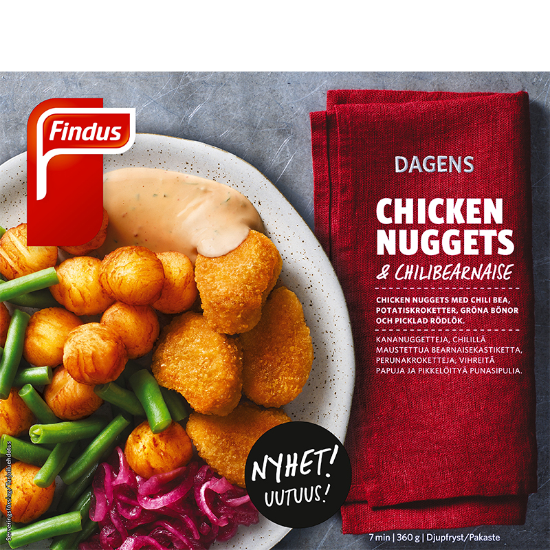 Findus Dagens färdigrätt Chicken nuggets